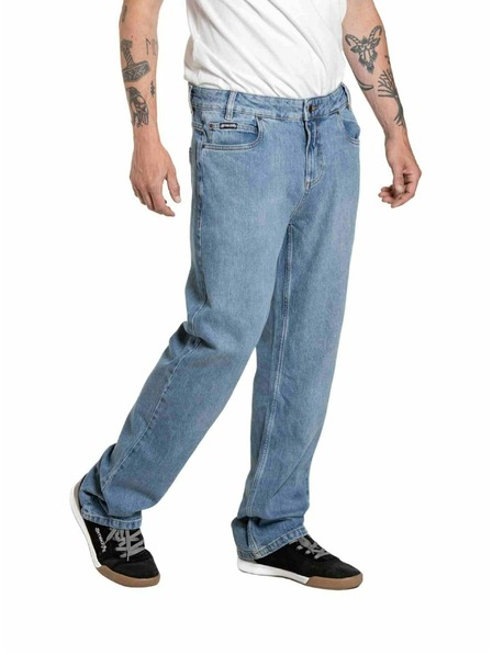 Meatfly Meatfly pánske rifle Justyn Reborn Dirty Washed Denim