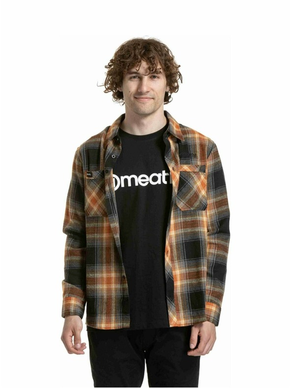 Meatfly Meatfly pánska košeľa Kurt Blue / Red