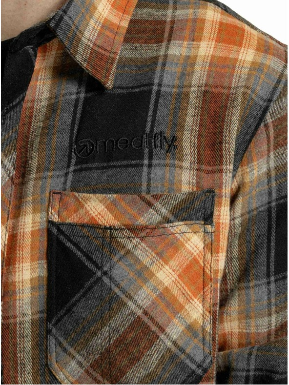 Meatfly Meatfly pánska košeľa Kurt Blue / Red