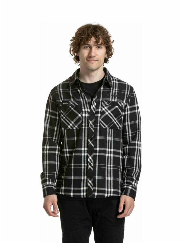 Meatfly Meatfly pánska košeľa Kurt Black