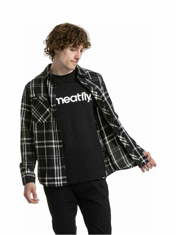 Meatfly Meatfly pánska košeľa Kurt Black