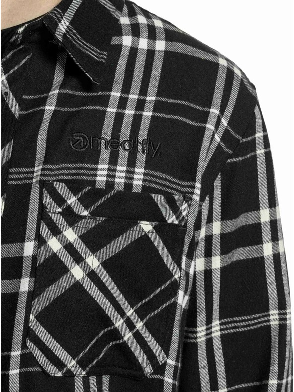 Meatfly Meatfly pánska košeľa Kurt Black