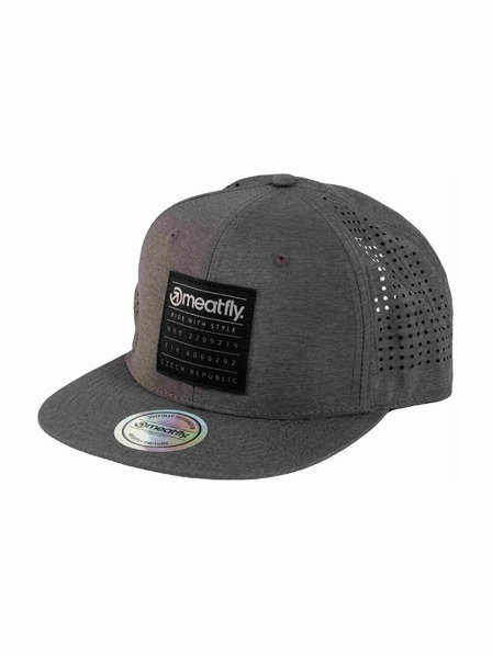 Meatfly Meatfly šiltovka Nylan Perfor Snapback Grey Square
