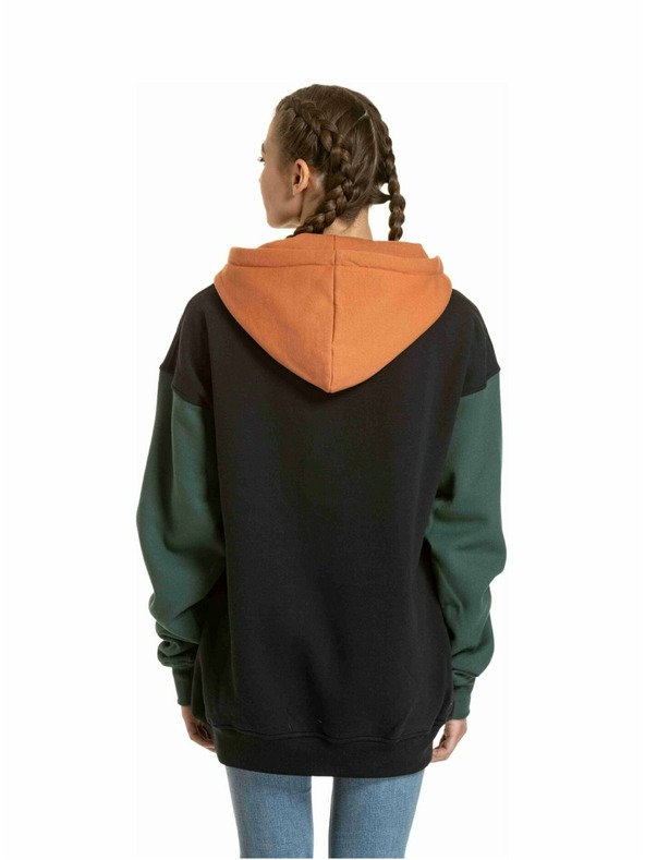 Meatfly Meatfly unisex mikina Fry Green / Sunbrun