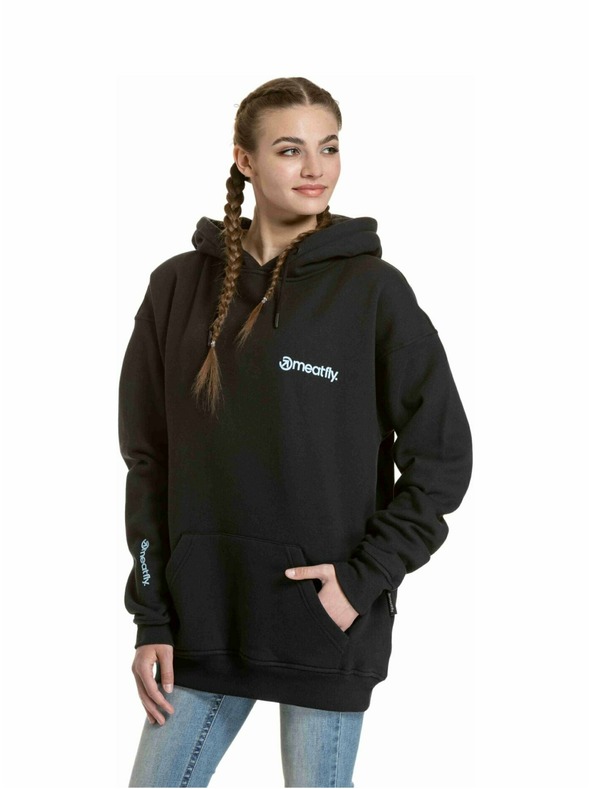 Meatfly Meatfly unisex mikina Fry Black