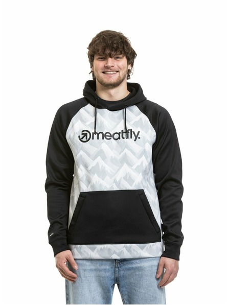 Meatfly Meatfly pánska technická mikina Gravel White Mountains