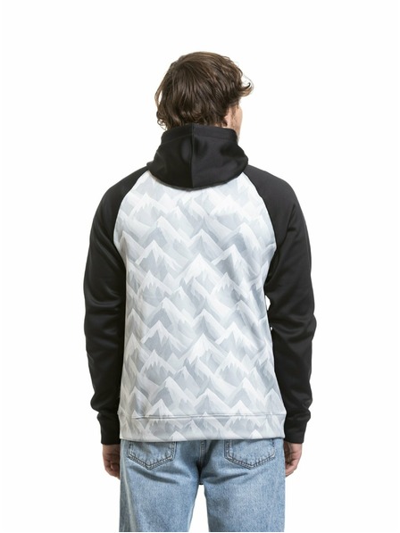 Meatfly Meatfly pánska technická mikina Gravel White Mountains