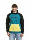 Meatfly Meatfly pánska technická mikina Gravel Hb Blue / Lime