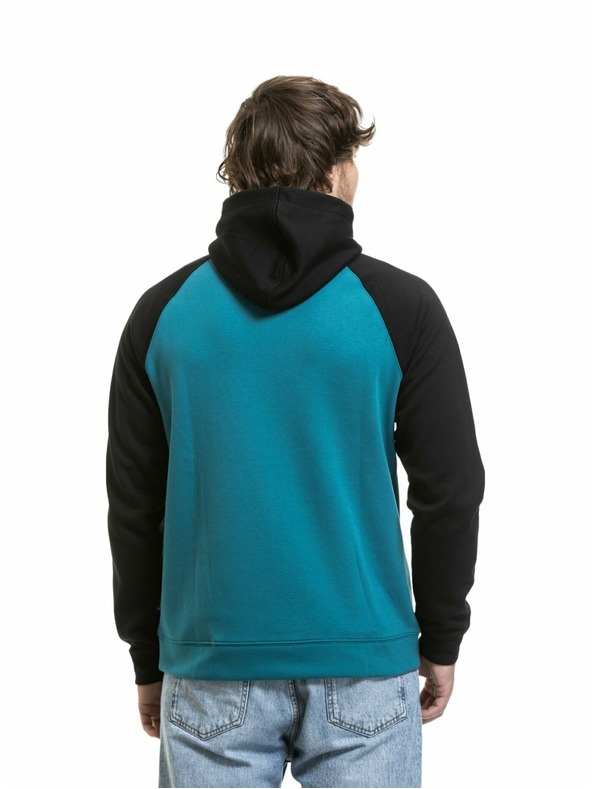 Meatfly Meatfly pánska technická mikina Gravel Hb Blue / Lime