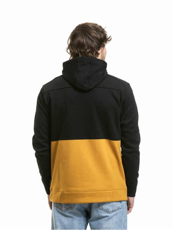 Meatfly Meatfly pánska technická mikina Tason Black / Chai Tea