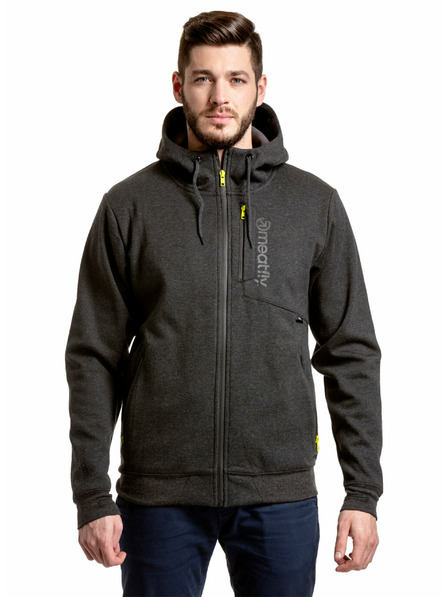 Meatfly Meatfly pánska technická mikina Lightyear Black Heather