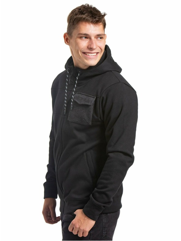 Meatfly Meatfly pánska technická mikina Josh Black