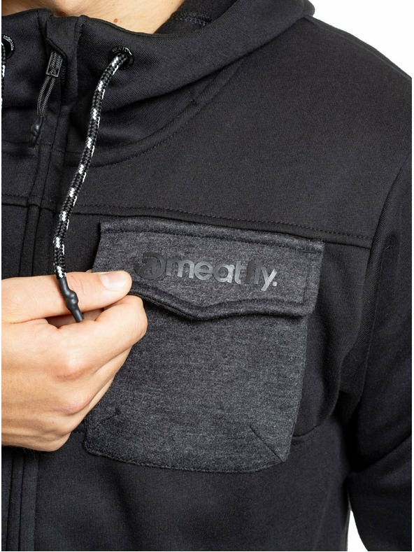 Meatfly Meatfly pánska technická mikina Josh Black