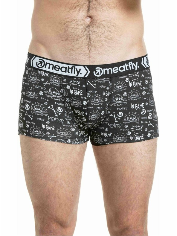 Meatfly Meatfly pánske boxerky Balboa Double Pack Million Dollar Skull
