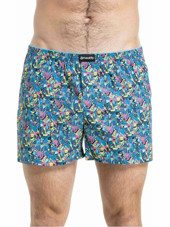 Meatfly Meatfly pánske trenýrky Agostino Pink Partyboi / Cityboi Double Pack