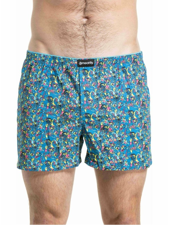 Meatfly Meatfly pánske trenýrky Agostino Pink Partyboi / Cityboi Double Pack