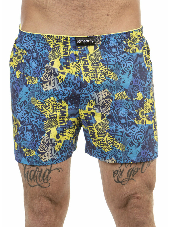 Meatfly Meatfly pánske trenírky Agostino Double Pack B - Mosh