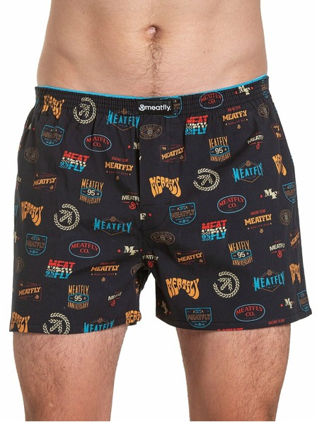 Meatfly Meatfly pánske trenírky Agostino Double Pack H - Badges