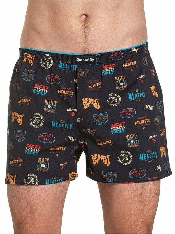 Meatfly Meatfly pánske trenírky Agostino Double Pack H - Badges