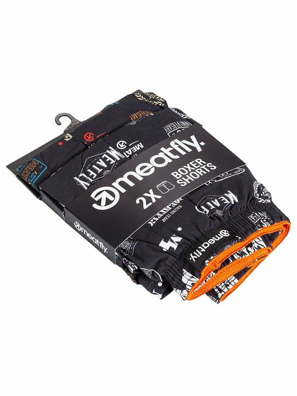 Meatfly Meatfly pánske trenírky Agostino Double Pack H - Badges