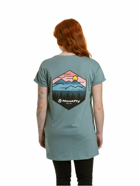 Meatfly Meatfly dámske šaty Senna Sea Green