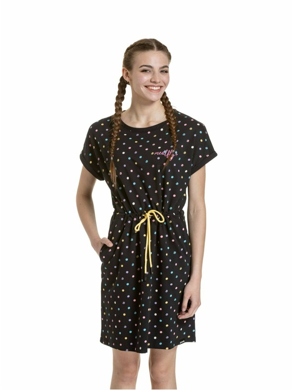 Meatfly Meatfly dámske šaty Lottie Dusty Color Dots