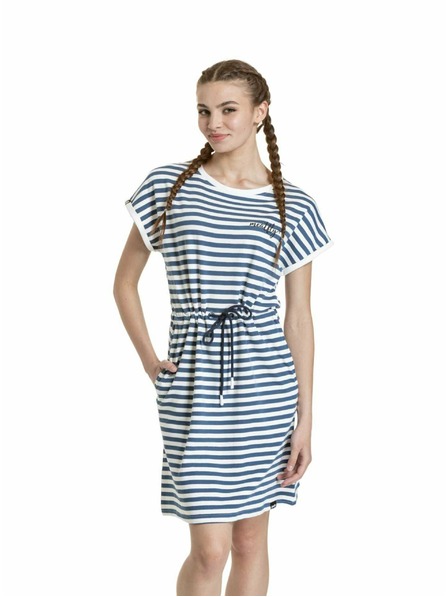 Meatfly Meatfly dámske šaty Lottie Blue Stripes