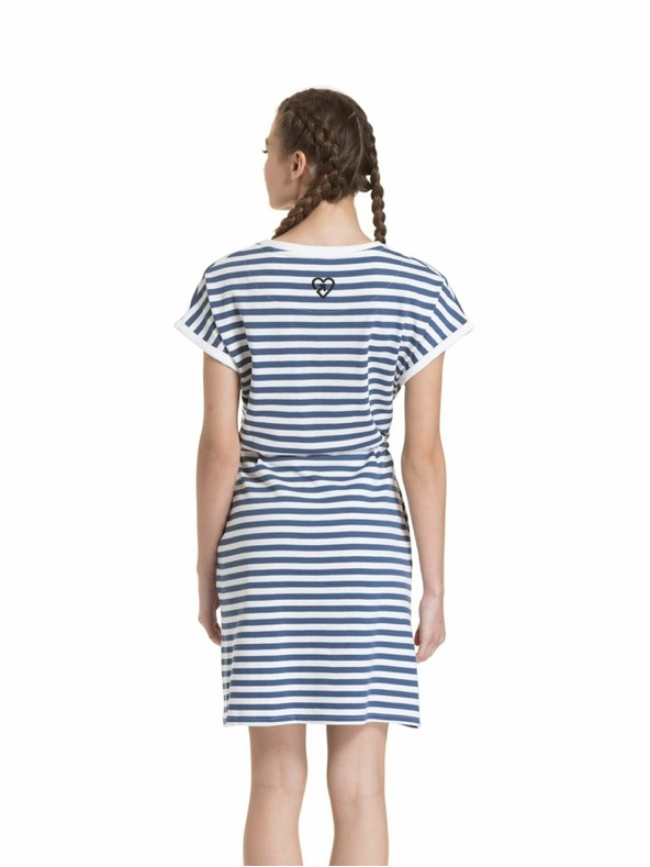 Meatfly Meatfly dámske šaty Lottie Blue Stripes