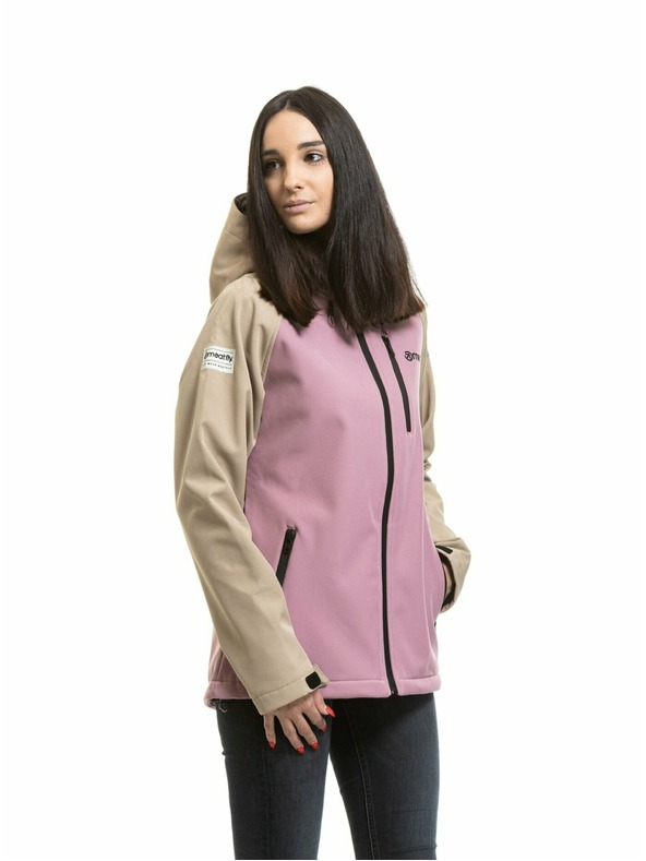 Meatfly Meatfly dámska softshell bunda Zaja Safari / Rose