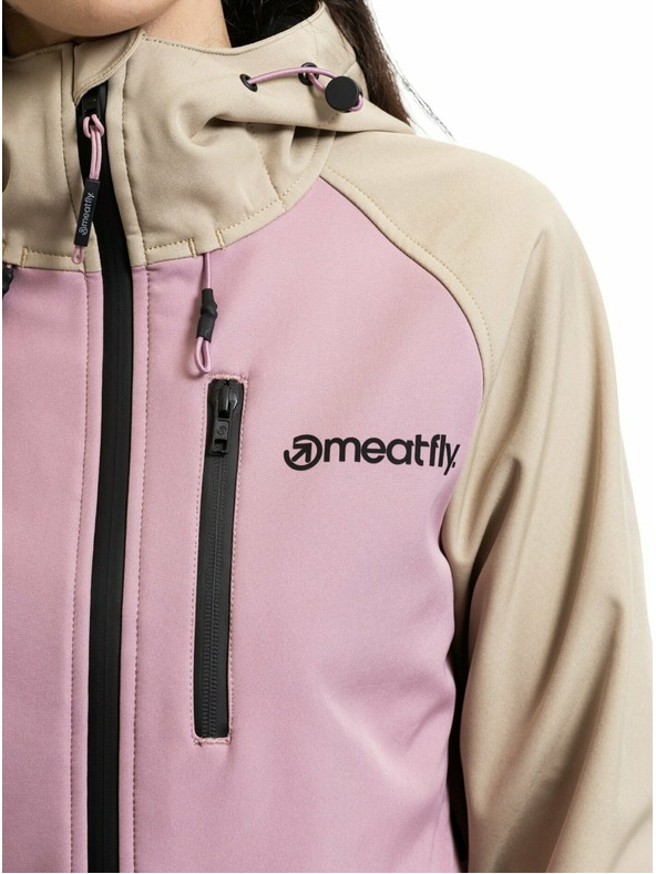 Meatfly Meatfly dámska softshell bunda Zaja Safari / Rose