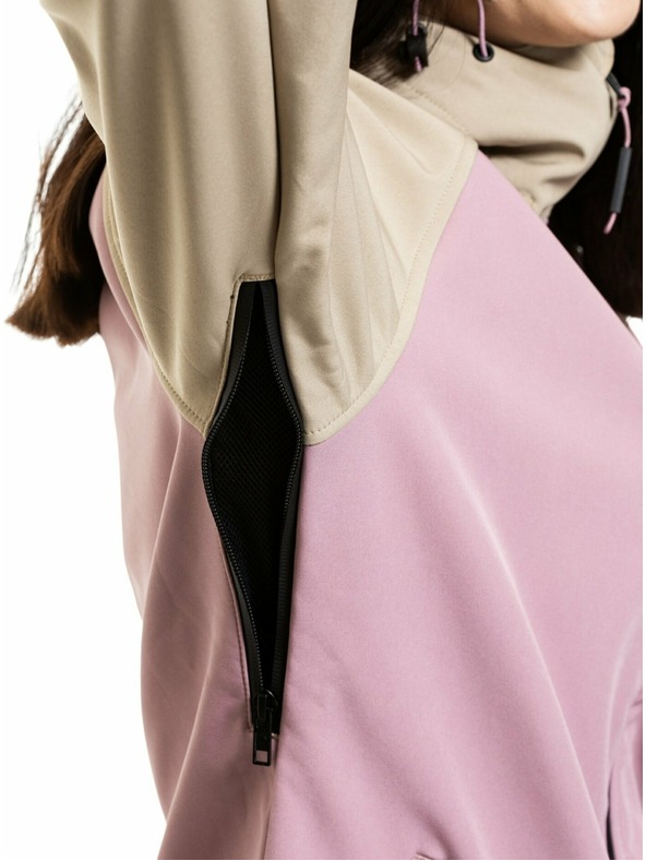 Meatfly Meatfly dámska softshell bunda Zaja Safari / Rose