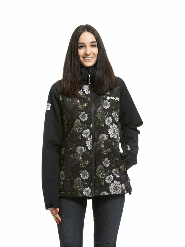 Meatfly Meatfly dámska softshell bunda Zaja Black / Straws
