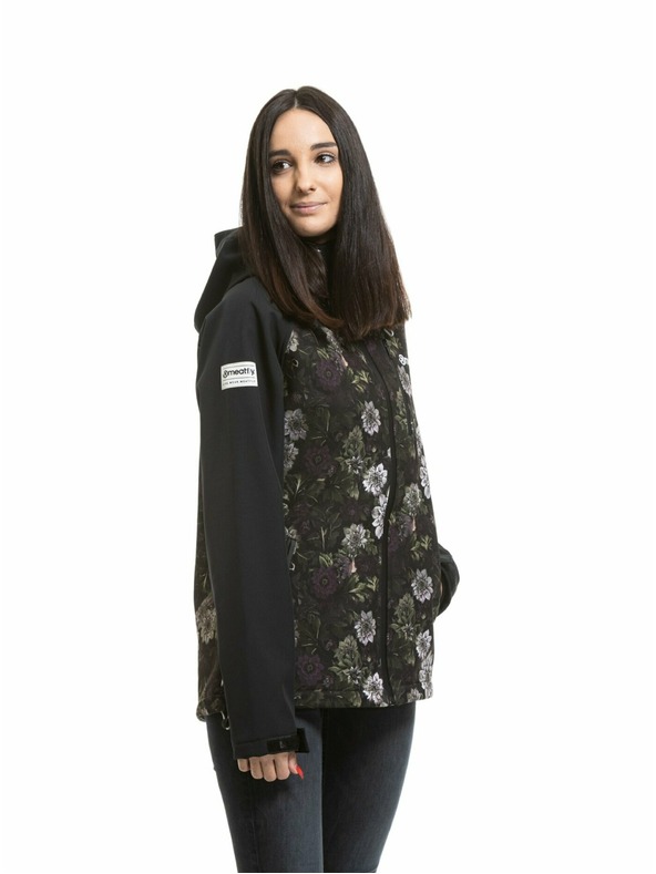 Meatfly Meatfly dámska softshell bunda Zaja Black / Straws