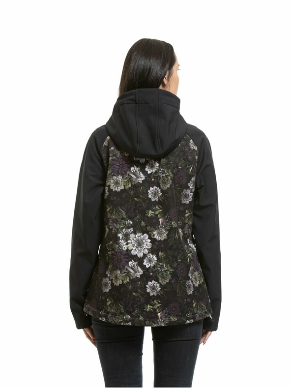 Meatfly Meatfly dámska softshell bunda Zaja Black / Straws