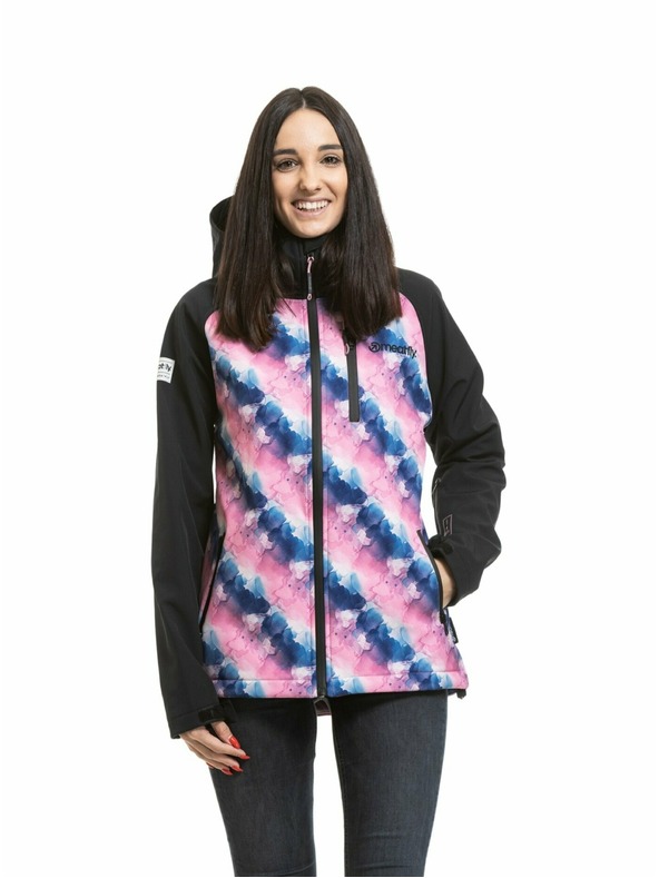 Meatfly Meatfly dámska softshell bunda Zaja Black / Bubbles