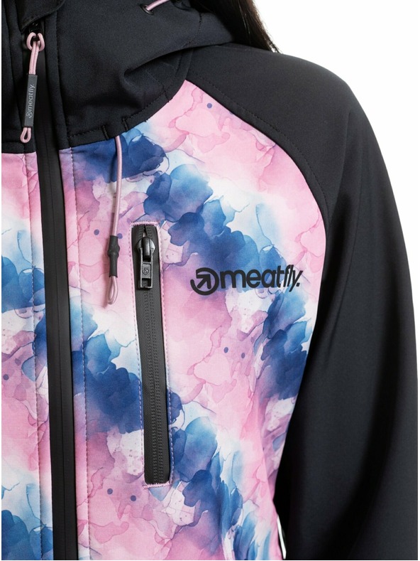 Meatfly Meatfly dámska softshell bunda Zaja Black / Bubbles