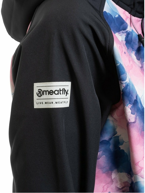 Meatfly Meatfly dámska softshell bunda Zaja Black / Bubbles