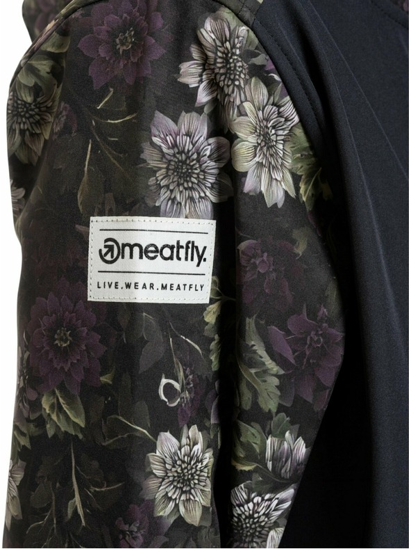 Meatfly Meatfly dámsky softshell kabát Thea Straws / Black
