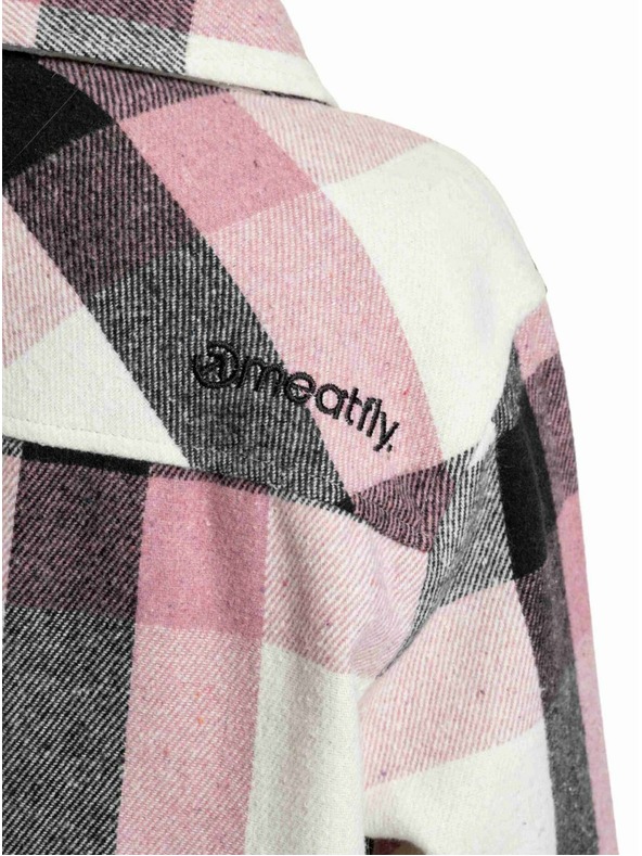 Meatfly Meatfly dámska košeľa Dora Premium Pink / Brown