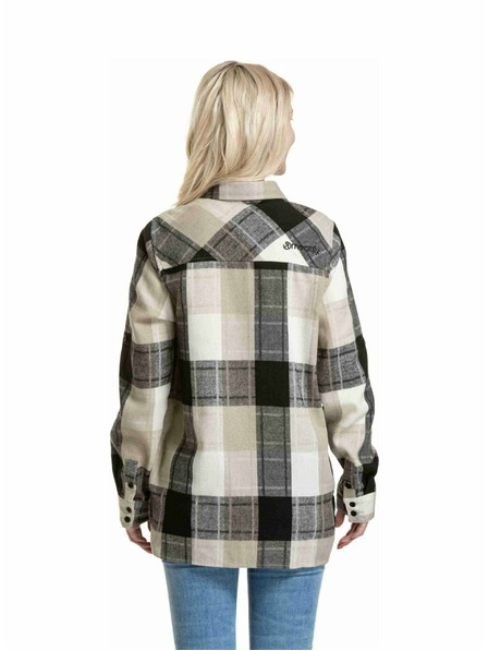 Meatfly Meatfly dámska košeľa Courtney Beige