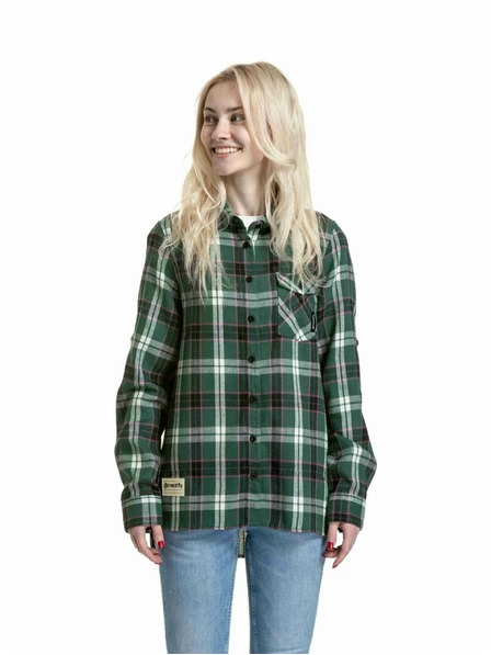 Meatfly Meatfly dámska košeľa Courtney Dark Green