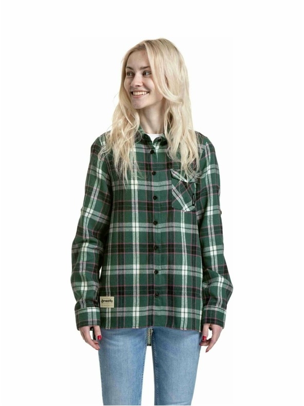 Meatfly Meatfly dámska košeľa Courtney Dark Green