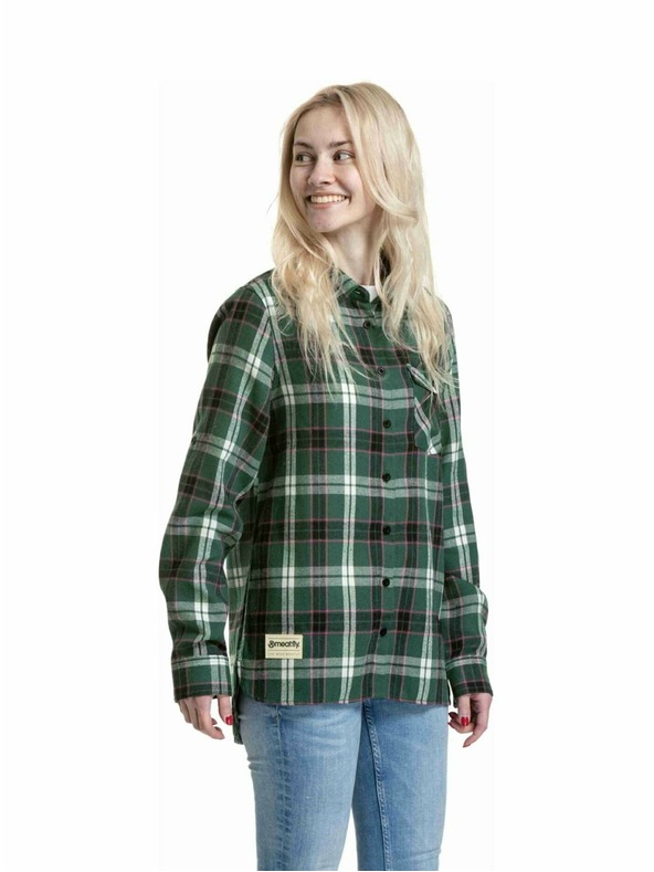 Meatfly Meatfly dámska košeľa Courtney Dark Green