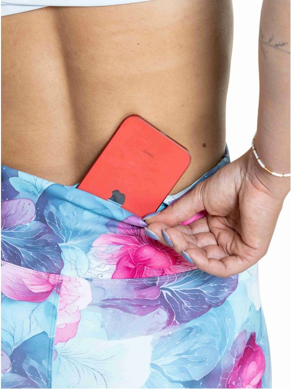 Meatfly Meatfly dámske termo legíny Jenna Pink Flowers