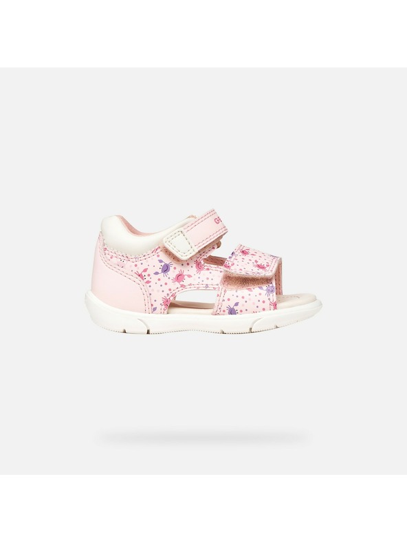 Geox Ružové dievčenské sandále na prvé krôčky Geox Sandal Zapito