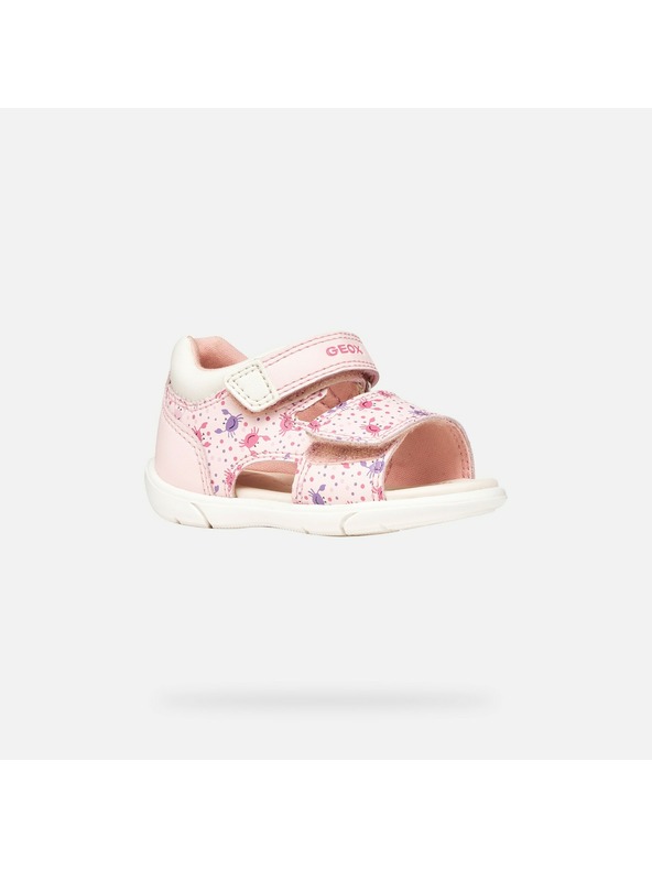 Geox Ružové dievčenské sandále na prvé krôčky Geox Sandal Zapito