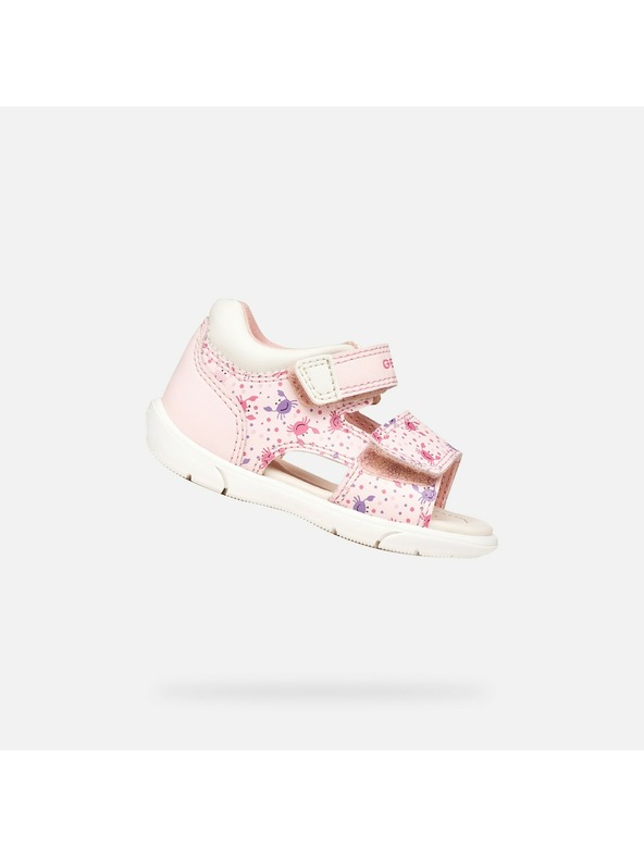 Geox Ružové dievčenské sandále na prvé krôčky Geox Sandal Zapito