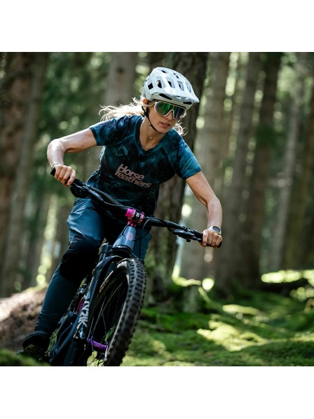 Horsefeathers Dámsky bike dres Deco - petrol camo