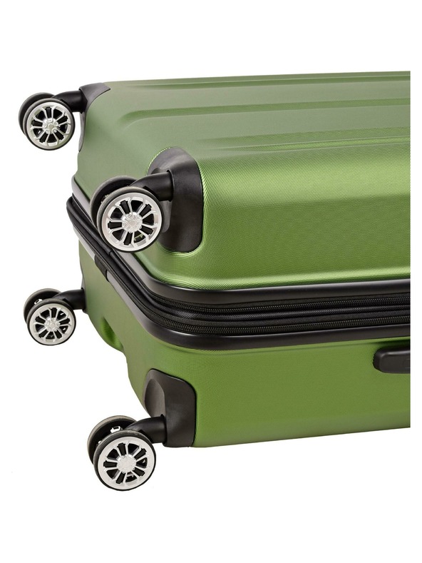 Travelite Zelený cestovný kufor Travelite City 4w L zelený