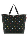 Reisenthel Zelená dámska bodkovaná veľká nákupná taška Reisenthel Shopper XL